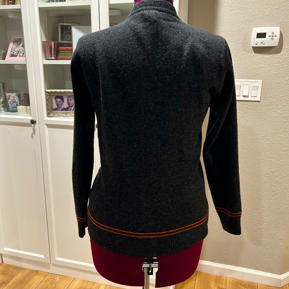Harry Potter Gryffindor Cardigan Sweater Women’s Size Small Wool Gray EUC - Picture 4 of 6